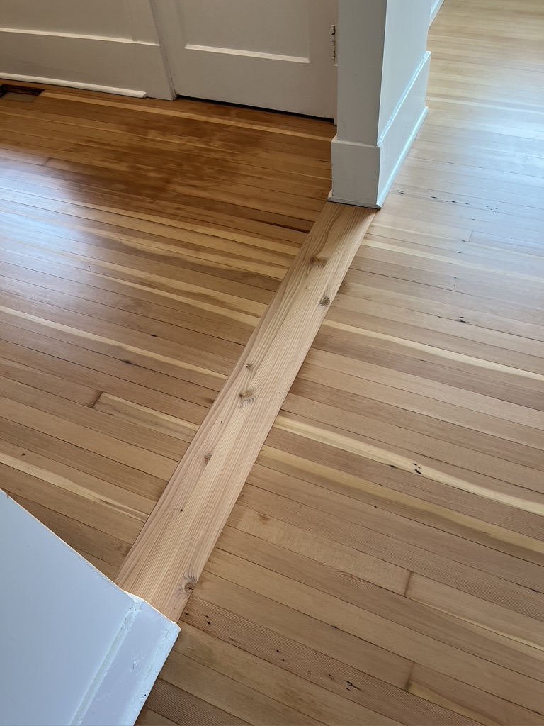 Vancouver Home — VG Fir Floor Repair after refinishing