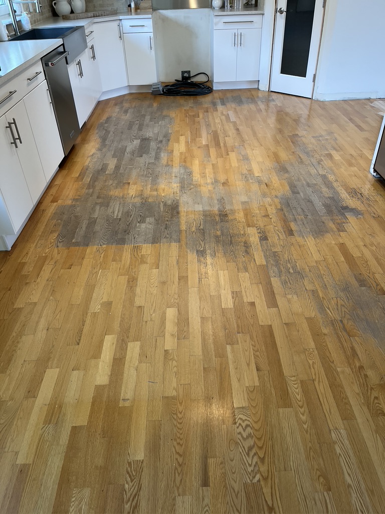 Kelowna Home — White Oak Rescue before refinishing
