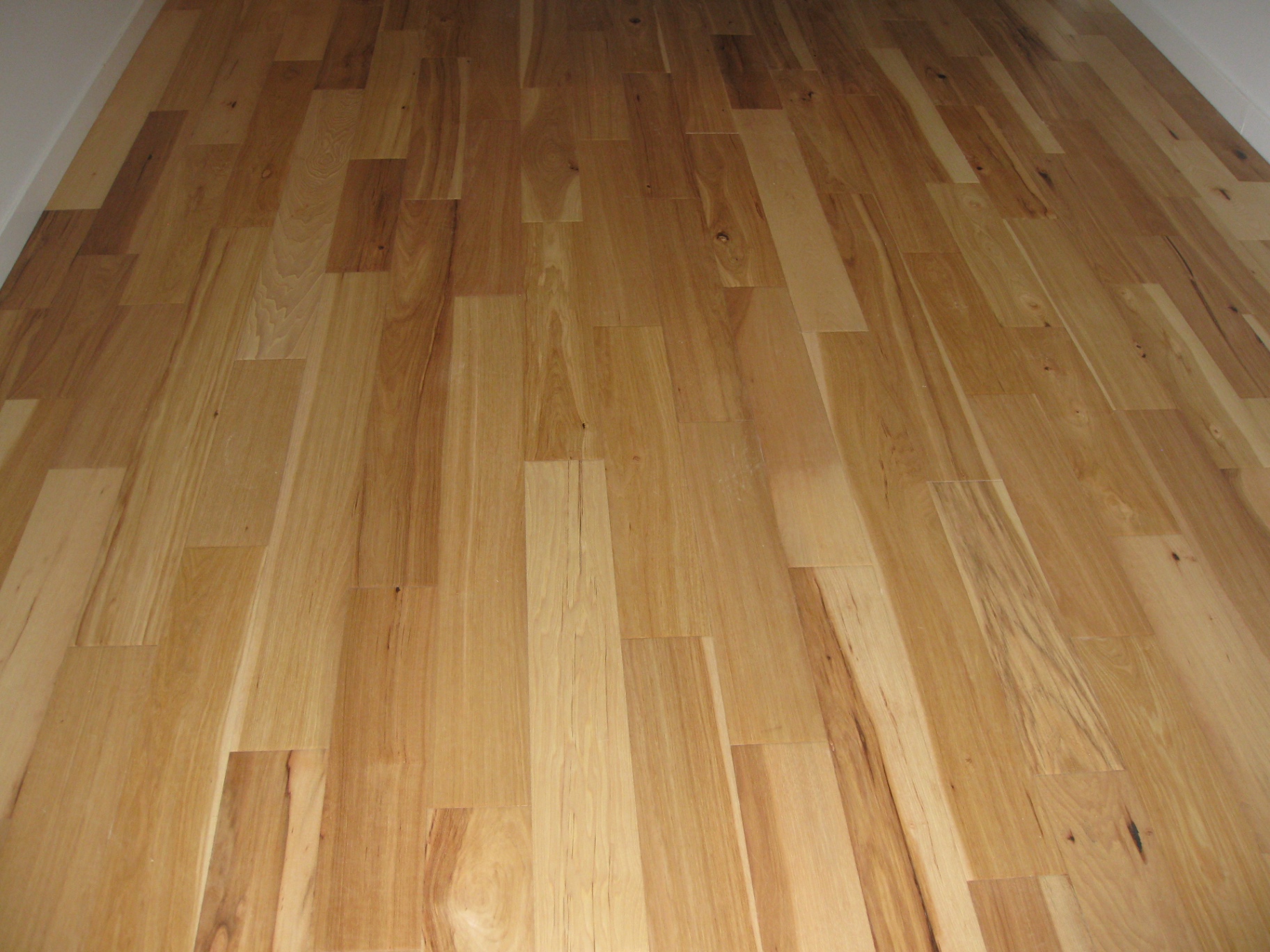 Downtown Vancouver Condo — close-up of natural hickory hardwood planks